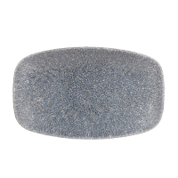 Rectangular Plate | Raku Plate | Topaz Blue 200mm | Churchill Studio Prints DE578