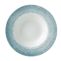 Wide Rim Bowl | Raku Bowl | 280mm Topaz Blue | Churchill Studio Prints DE886