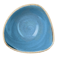 Triangle Bowl | Stonecast Serving Bowl | 152mm Cornflower Blue | Churchill DF780