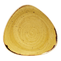 Triangle Plate | Stonecast Serving Dish | 229mm Mustard Seed Yellow | Churchill DF789