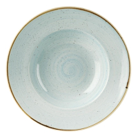 Round Wide Rim Bowl | Stonecast Duck Egg Blue Bowl | 280mm Diameter | Churchill DF800
