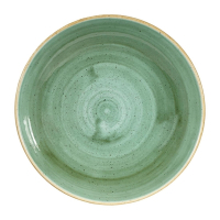 Round Coupe Bowls | Stonecast Bowl | 248mm Samphire Green | Churchill DF998