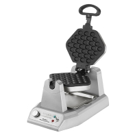 Commercial Bubble Waffle Maker | Electric Waffle Iron | Non-Stick Plates | Waring WBW300XCK DK079