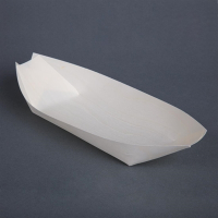 Wooden Boat | Fiesta Birch Serving Dish | 250mm Food Presentation | Fiesta DK386
