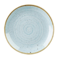 Round Coupe Plate | Duck Egg Blue Stonecast Dining Plate | 260mm | Churchill DK500