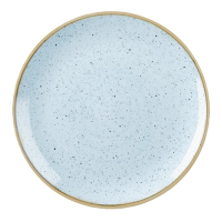 Round Coupe Plate | Duck Egg Blue Plate | 185mm Stonecast | Churchill DK502