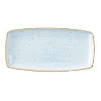 Rectangular Plate | Stonecast Plate | 250mm Duck Egg Blue | Churchill DK510
