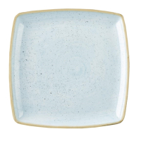 Deep Square Plate | Duck Egg Blue Stonecast Tableware | 260mm | Churchill DK511