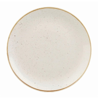 Round Coupe Plate | Stonecast Barley White Plate | 165mm Diameter | Churchill DK520