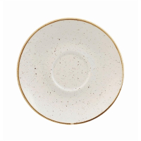 Round Cappuccino Saucers | Stonecast Saucers | 185mm | Churchill DK533