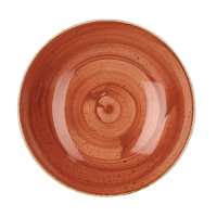 Round Coupe Bowl | Stonecast Bowl | 220mm Spiced Orange | Churchill DK540