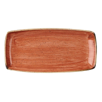 Rectangular Plate | Stonecast Spiced Orange | 350 x 185mm | Churchill DK544