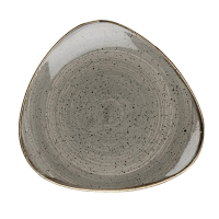 Triangle Plate | Stonecast Peppercorn Grey | 315mm Ceramic Dinnerware | Churchill DK558