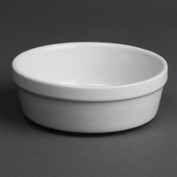 Round Pie Bowls | Porcelain Baking Dish | 119mm Whiteware | Olympia DK808