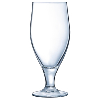 Stemmed Beer Glasses | Cervoise Nucleated Glasses | 320ml CE Marked at 284ml | Arcoroc DL198