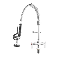 Commercial Mini Pre-Rinser | Single Pedestal Pre-Wash Spray | Catering Sink Accessory | Vogue DL831
