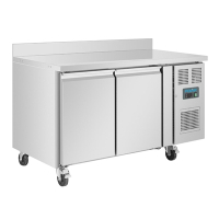 Commercial 2 Door Counter Freezer | Undercounter Freezer with Upstand | 282 Litre Capacity | Polar DL916