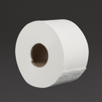 Mini Jumbo Toilet Rolls | 2-Ply Toilet Paper | 150m Commercial Bathroom Tissue | Jantex (Pack of 12)