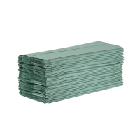 Z Fold Hand Towels | Green Hand Towels | 1-Ply Paper Towels | Jantex DL923