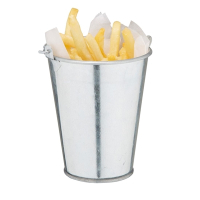 Mini Metal Food Bucket | Tall Presentation Bucket | 90mm Height | Olympia DM209