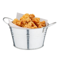 Mini Metal Food Bucket | Shallow Serving Bucket | 150mm | Olympia DM214