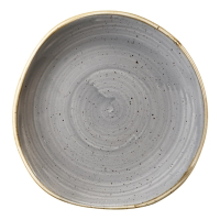 Round Plate | Stonecast Peppercorn Grey Plate | 186mm Diameter | Churchill DM459