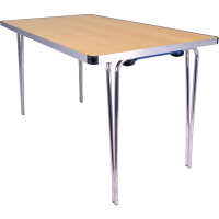 Folding Table | Contour Table | 4ft Beech | Gopak DM602