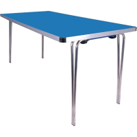 Contour Folding Table | Portable Banquet Table | 5ft Blue | Gopak DM607