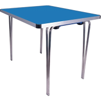 Contour Folding Table | Portable Function Table | 3ft Blue Surface | Gopak DM608
