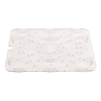 Polycarbonate Gastronorm Drain Shelf | 1/2 GN Pan Shelf | Food Container Accessory | Cambro DM731