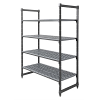 Commercial Shelving Unit | Vented 4 Shelf Storage System | 1830 x 1375 x 610mm | Cambro DM775