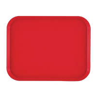 Fast Food Tray | Polypropylene Serving Tray | 410mm Red | Cambro DM800