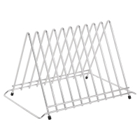 Chopping Board Rack | Heavy Duty Kitchen Organizer | Stainless Steel | Hygiplas DP037