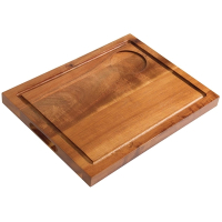 Acacia Wood Steak Board | Large Wooden Serving Platter | 28x20cm | Olympia SA291