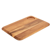 Wooden Presentation Board | Rounded Acacia Serving Platter | Food Display | DP156
