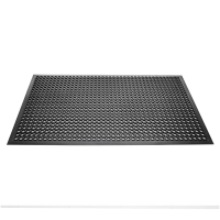 Rubber Anti Fatigue Mat | Commercial Kitchen Floor Mat | Black 920x920x14mm | Bolero DP206