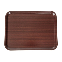 Laminate Canteen Tray | Food Service Tray | Mahogany 430mm | Cambro DP210