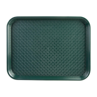 Fast Food Tray | Polypropylene Serving Tray | Small 345mm Green | Kristallon DP214
