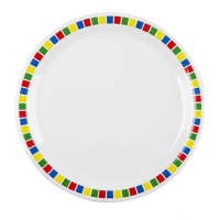 Melamine Plates | Fairground Plates | 230mm Diameter | Kristallon DP981