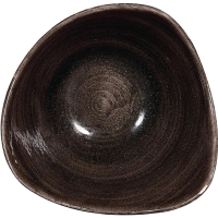 Triangular Serving Bowls | Stonecast Patina Black Bowls | Restaurant Tableware | Churchill DR657