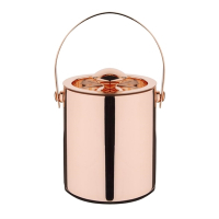 Double Walled Ice Bucket | Copper Ice Bucket with Lid | 1L Capacity | Olympia DR740