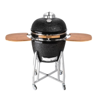 Ceramic Kamado BBQ Grill | Outdoor Smoker | High Temperature Cooking | Buffalo DR826