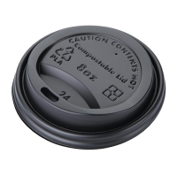 Compostable Hot Cup Lids | Eco-Friendly Coffee Cup Lids | 225ml / 8oz | Fiesta Green DS052