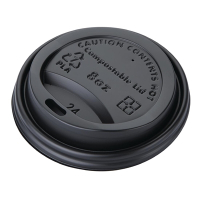 Compostable Hot Cup Lids | Eco-Friendly Coffee Cup Lids | 225ml/8oz | Fiesta Green DS054