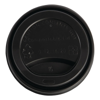 Compostable Coffee Cup Lids | Eco-Friendly Cup Covers | 340ml/12oz | Fiesta Green DS055