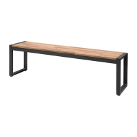 Industrial Benches | Acacia Wood and Steel Benches | 1600mm | Bolero DS158 (Pack of 2)