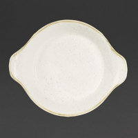 Round Eared Dishes | Stonecast Barley White | 180mm | Churchill DS493