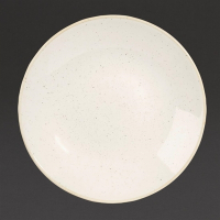 Deep Coupe Plates | Restaurant Dinner Plates | 240mm Barley White | Churchill Stonecast DS498