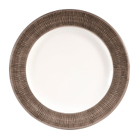 Bamboo Footed Plates | Serving Plates | 276mm Round Stoneware | Churchill DS689