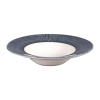 Bamboo Wide Rim Bowl | Mist Blue Serving Bowl | 241mm Diameter | Churchill DS699